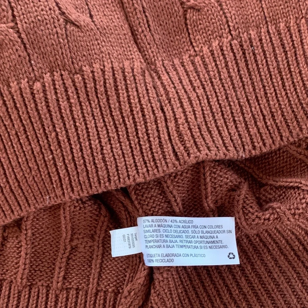 Wild Fable Women's V-Neck Cable Knit Sweater Vest - Brown - Picture 7 of 7